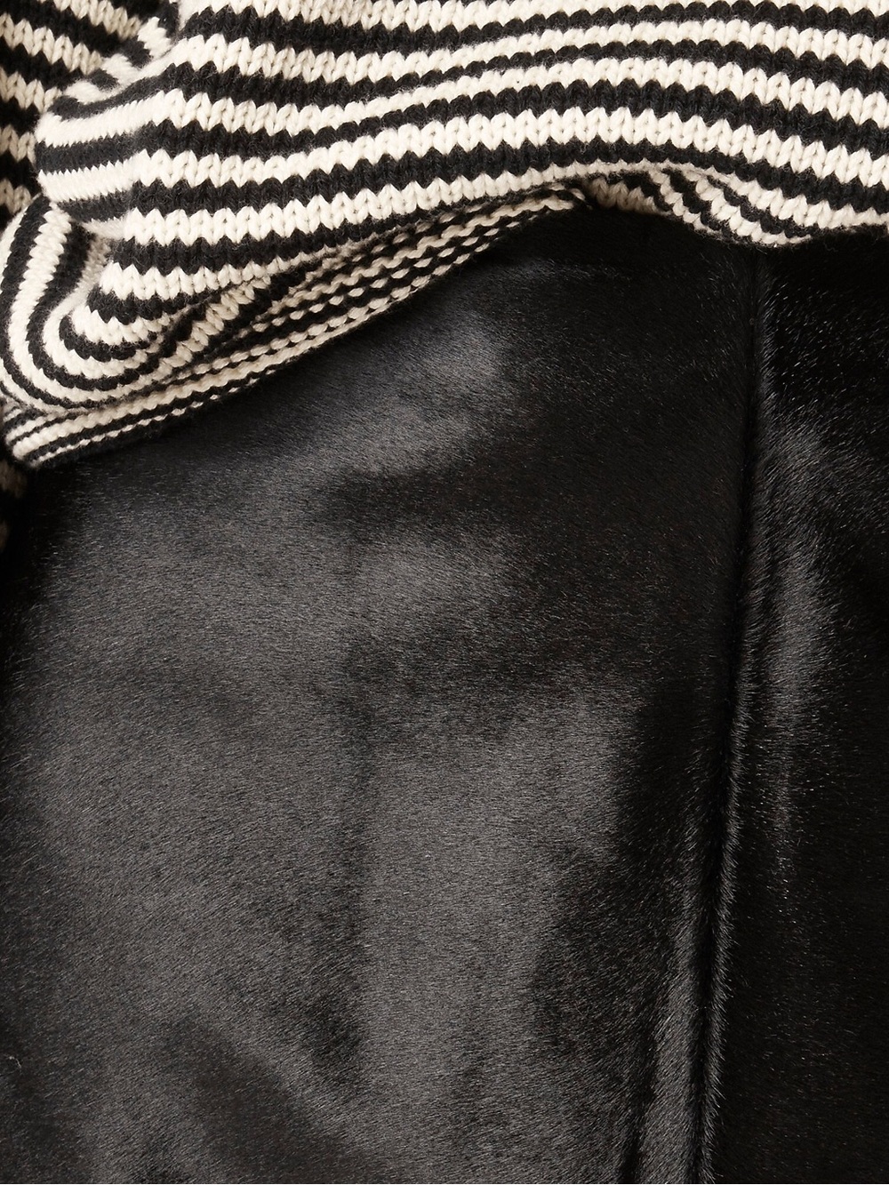 J CREW Collection Fairfax skirt in calf hair Black Size 12 $998 CQ527 - Picture 4 of 9